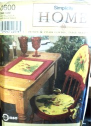 8603 SINGLE-DBL FUTON/CHAIR COVERS,TABLE LINENS,BOLSTER PATTERN
